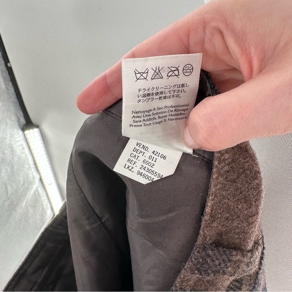 Eddie Bauer skirt size 8 multicolored 78% wool plaid Academia pencil equestrian - Picture 13 of 14